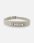 Hundehalsband Kieffer Ultrasoft® Horsebit in Taupe, Vorderansicht