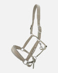 Leder-Stallhalfter Kieffer Ultrasoft® Horsebit in Taupe mit Chrombeschlägen und Glitzerbiese
