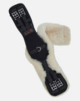 Kurzgurt Air-Tex Lambskin + in Schwarz mit abnehmbarer Echt-Lammfell-Unterlage