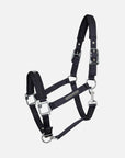 Stallhalfter Satin Shine in Schwarz mit Chrombeschlägen