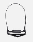 Detailfoto des anatomisch geformtem Lack-Reithalfters der Kandare Kieffer Ultrasoft® Amy