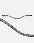 Stirnband Kieffer FlexiLoop® Luxe Smoky mit 8 mm großen, dunkelgrauen Premium-Kristallen von Swarovski®