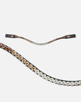 Stirnband Kieffer FlexiLoop® Luxe Ombre Topaz mit 8 mm großen Premium-Kristallen von Swarovski® in Weiß- und Brauntönen