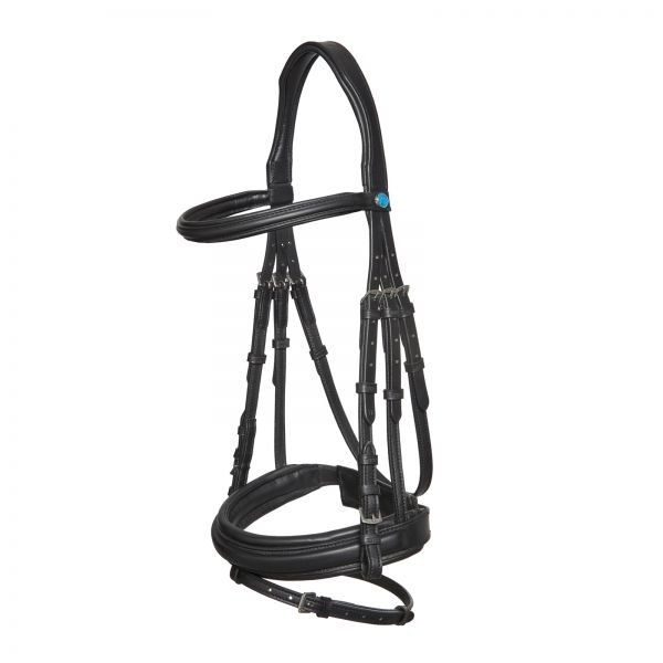 Essentials Lara Snaffle Bridle with raised leather browband