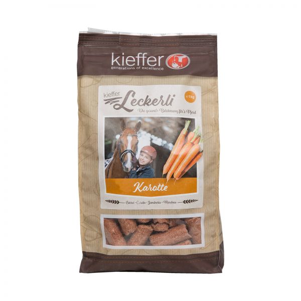 Kieffer horse treats with carrot flavour