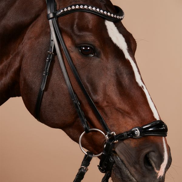 Melody Snaffle Bridle in detail