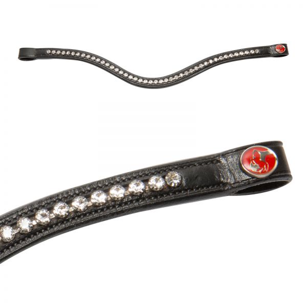 Details of the browband in black