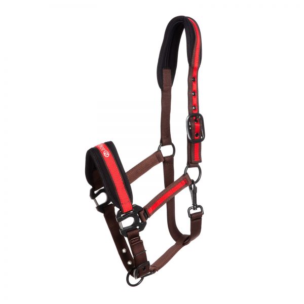 Headcollar Supreme, brown and red
