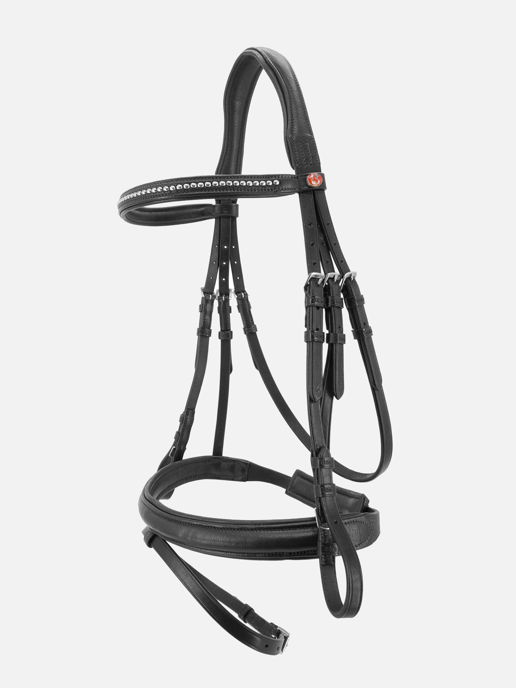 Trense Kieffer Ultrasoft® in Schwarz mit Chrombeschlägen