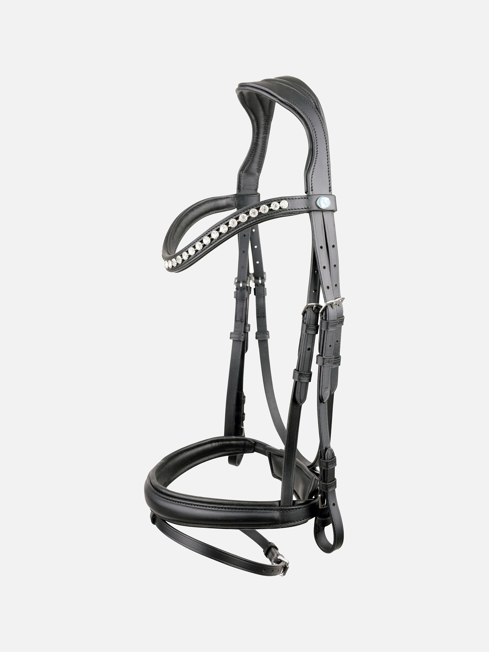 Trense Essentials Xia in Schwarz mit Chrombeschlägen