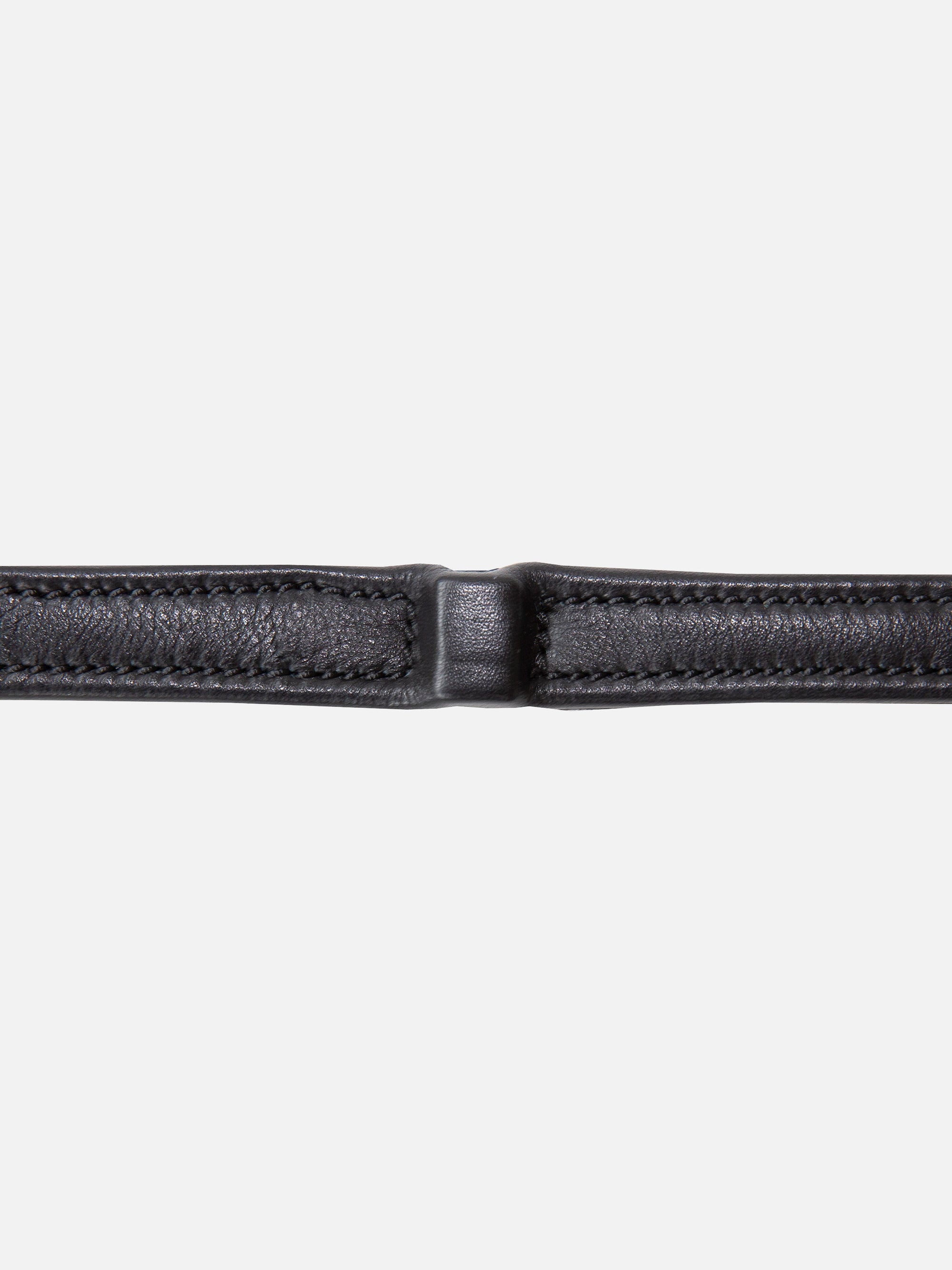Detailfoto Lederzügel Kieffer Ultrasoft® in Schwarz mit Chrombeschlägen: Stege