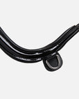 Detailfoto des anatomisch geformtem Lack-Reithalfters der Kandare Kieffer Ultrasoft® Amy