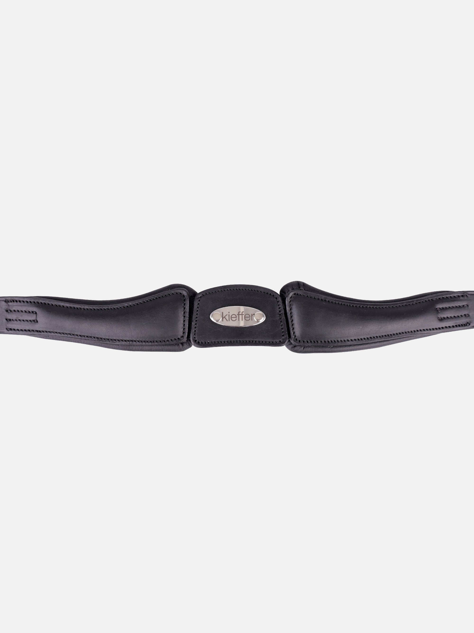Detailfoto Trense Kieffer Ultrasoft® Luna in Schwarz mit Chrombeschlägen: Genickstück