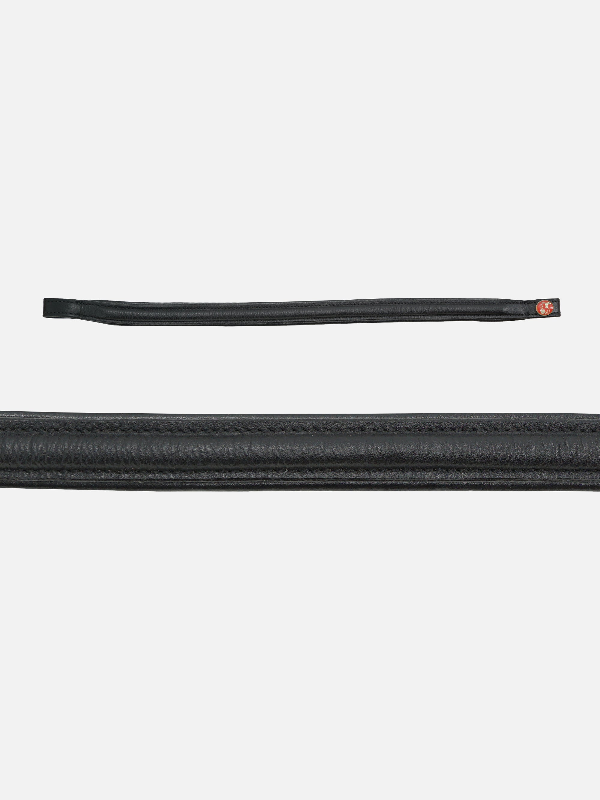 Trense Kieffer Ultrasoft® Economy in Schwarz mit Chrombeschlägen: bombiertes Stirnband