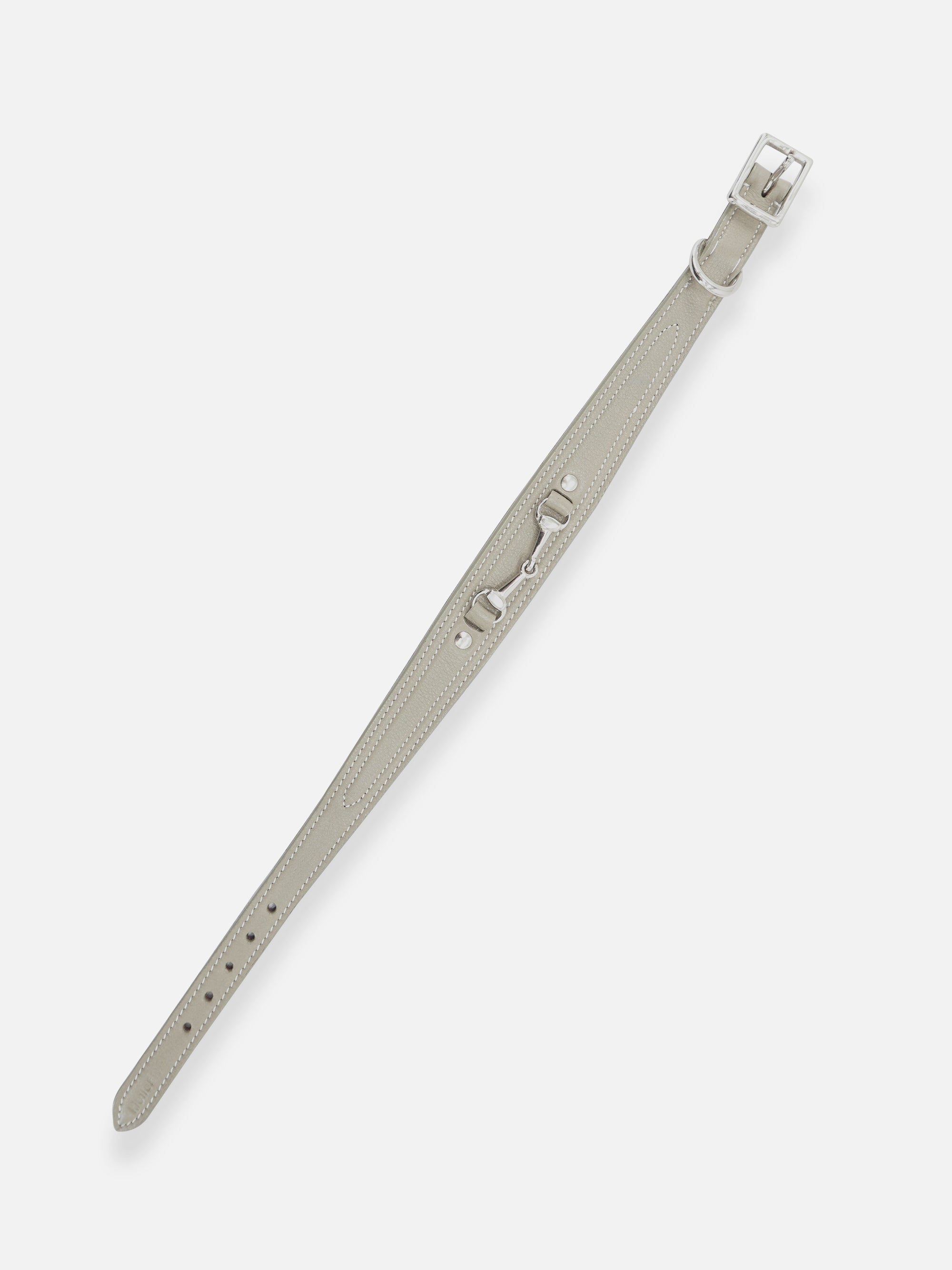 Hundehalsband Kieffer Ultrasoft® Horsebit in Taupe, ganze Ansicht