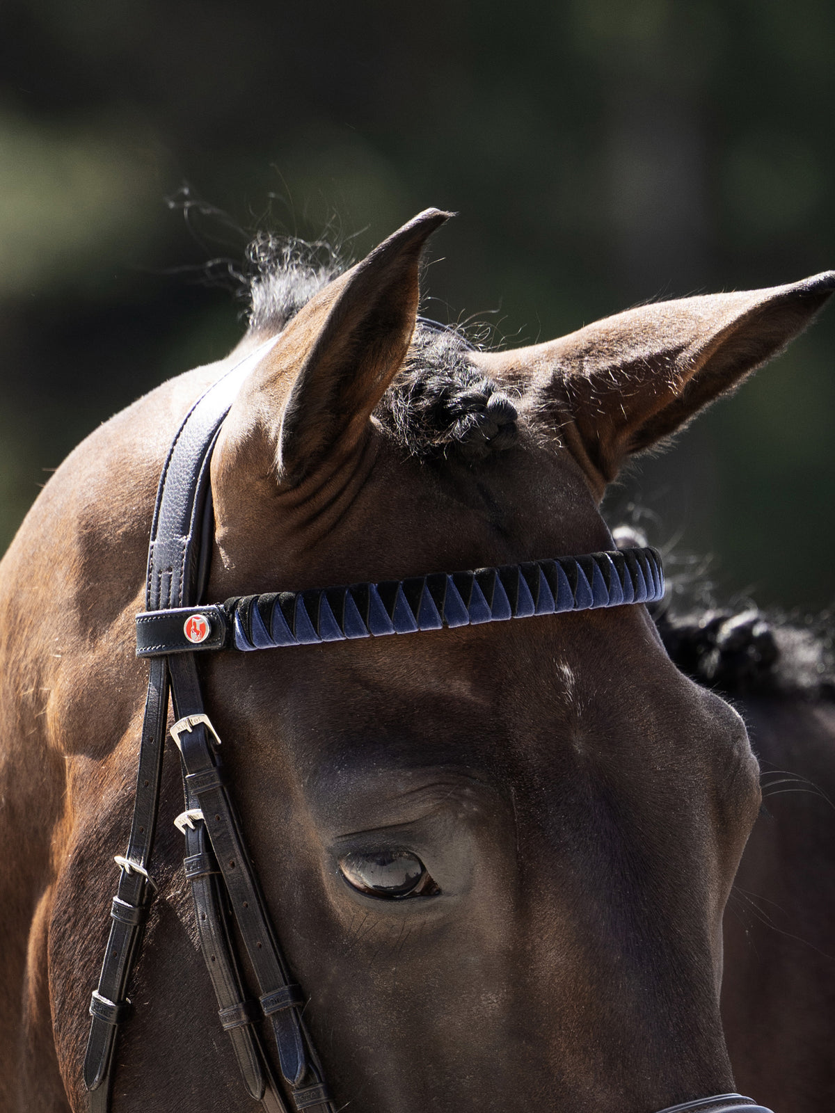 Stirnband Kieffer FlexiLoop® Velvet – Navy &amp; Black