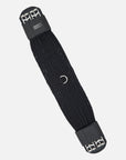 Kurzgurt Cotton Contour in Schwarz mit Rollschnallen und Elastomerband