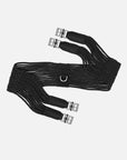 Langgurt Cotton Contour in Schwarz mit Rollschnallen und Elastomerband
