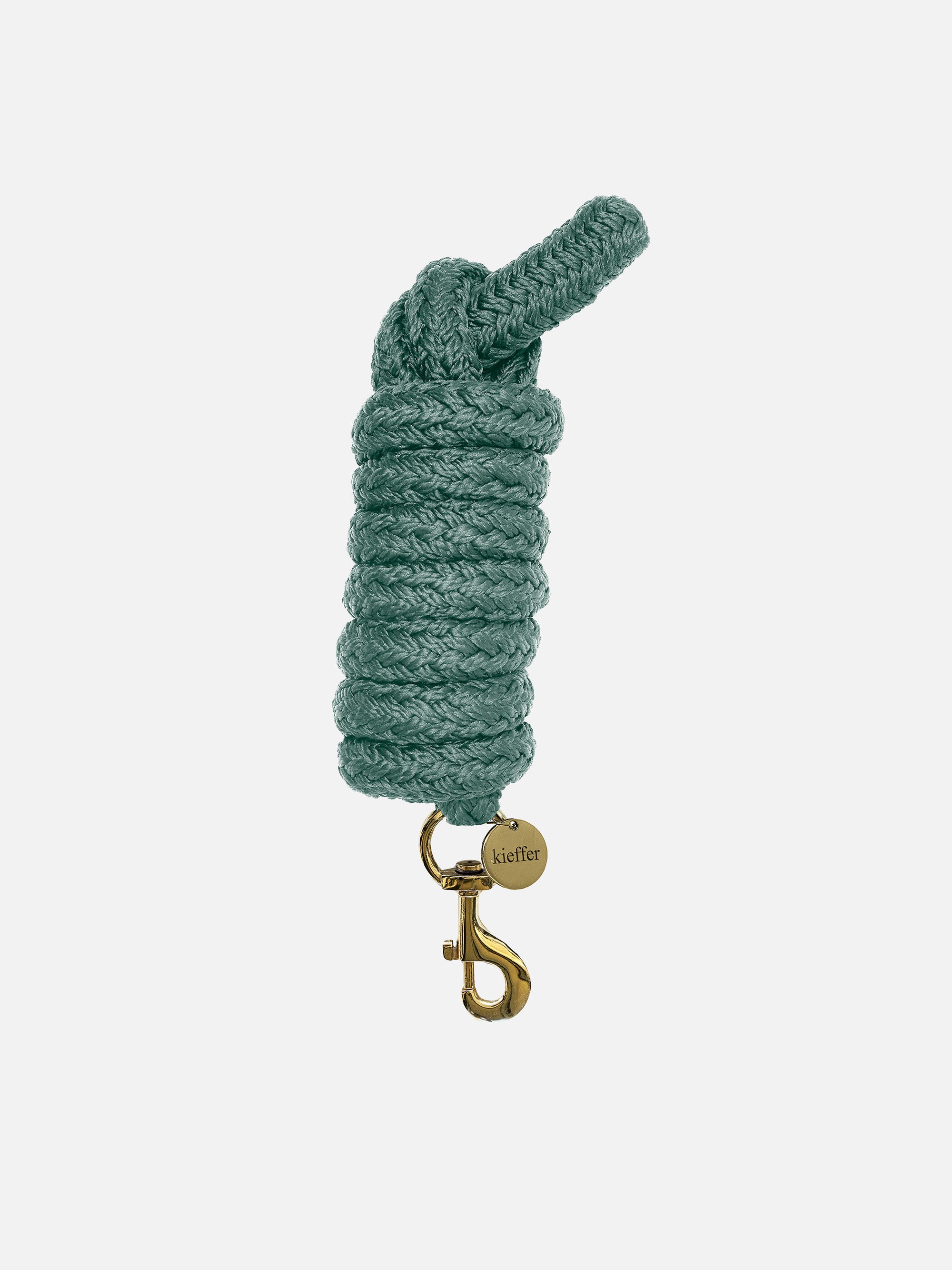 Führstrick Satin Shine in Mint mit messingfarbenem Karabiner